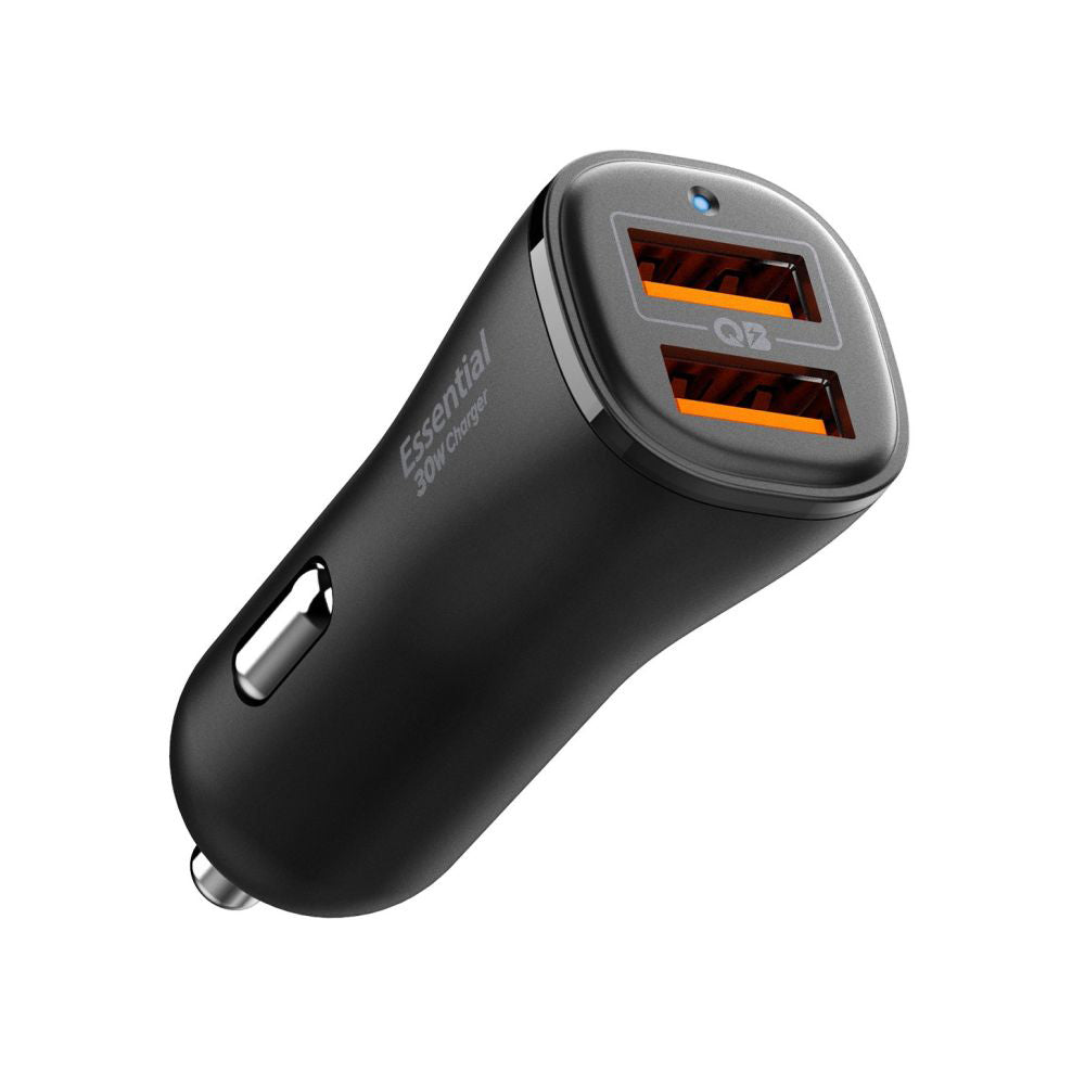 Caricabatterie Auto Spigen EV302 Essential, 30W, 3A, 2 x USB-A, Nero ACP08700