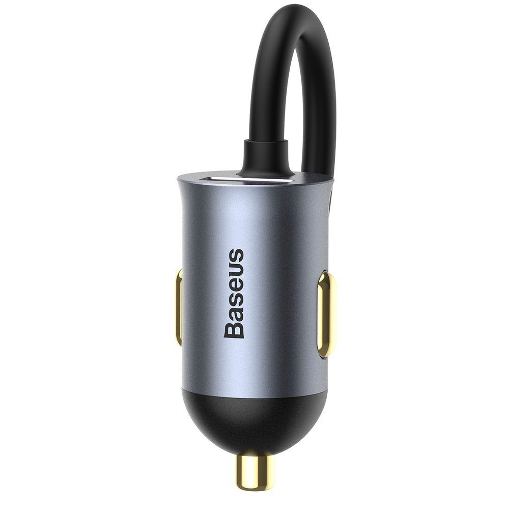 Caricatore Auto Baseus Share Together, 120W, 3A, 3 x USB-A - 1 x USB-C, Grigio CCBT-B0G