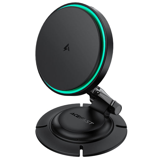 Caricabatterie Auto Wireless Acefast D65, 15W, 1.67A, Nero