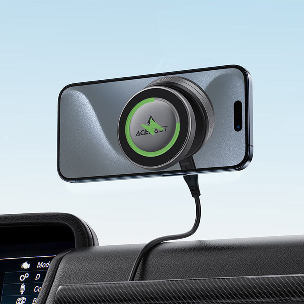 Caricabatterie Auto Wireless Acefast E29, 15W, 1.67A, Grigio