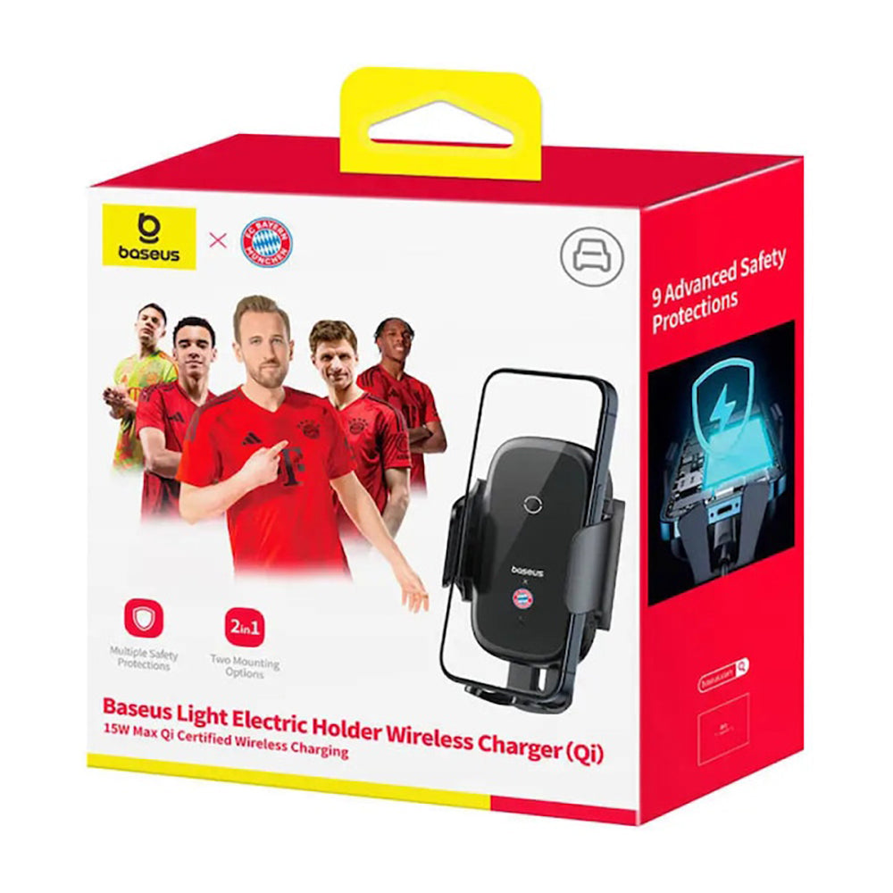 Caricabatterie Auto Wireless Baseus Light, 15W, 1.67A, Grigio C40344000113-Z1