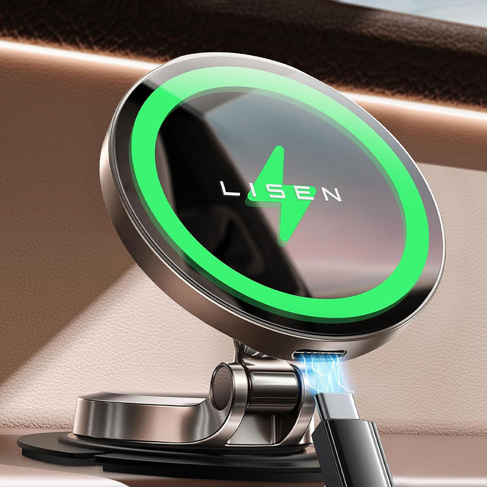 Caricabatterie Auto Wireless Lisen, 15W, 1.67A, Nero YL0223090006