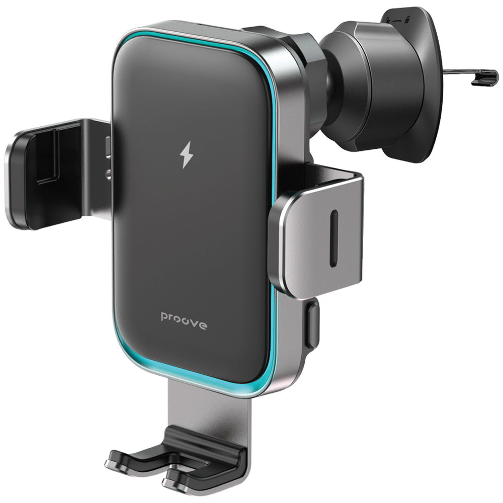 Caricabatterie Auto Wireless Proove Triple Clamp Pro, 15W, 1.67A, Grigio WHTP15010004