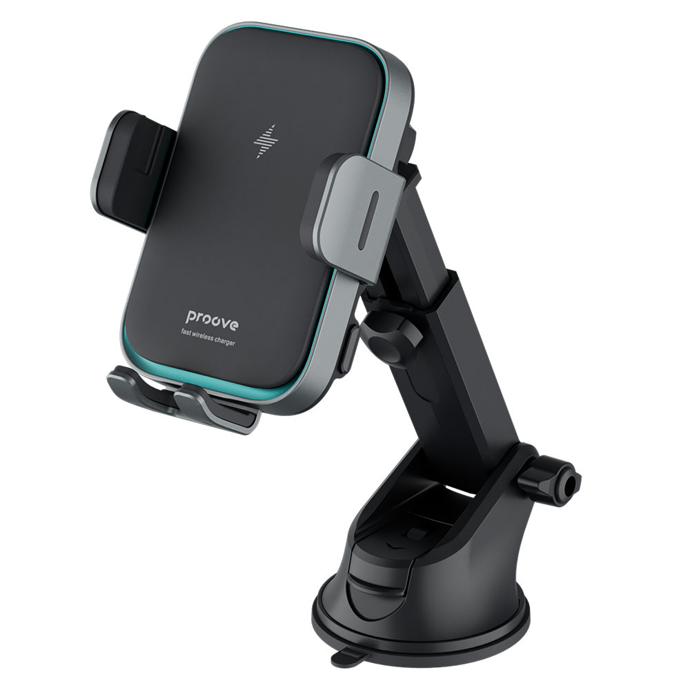 Caricabatterie Auto Wireless Proove Triple Clamp Pro, 15W, 1.67A, Grigio WHTP15010004