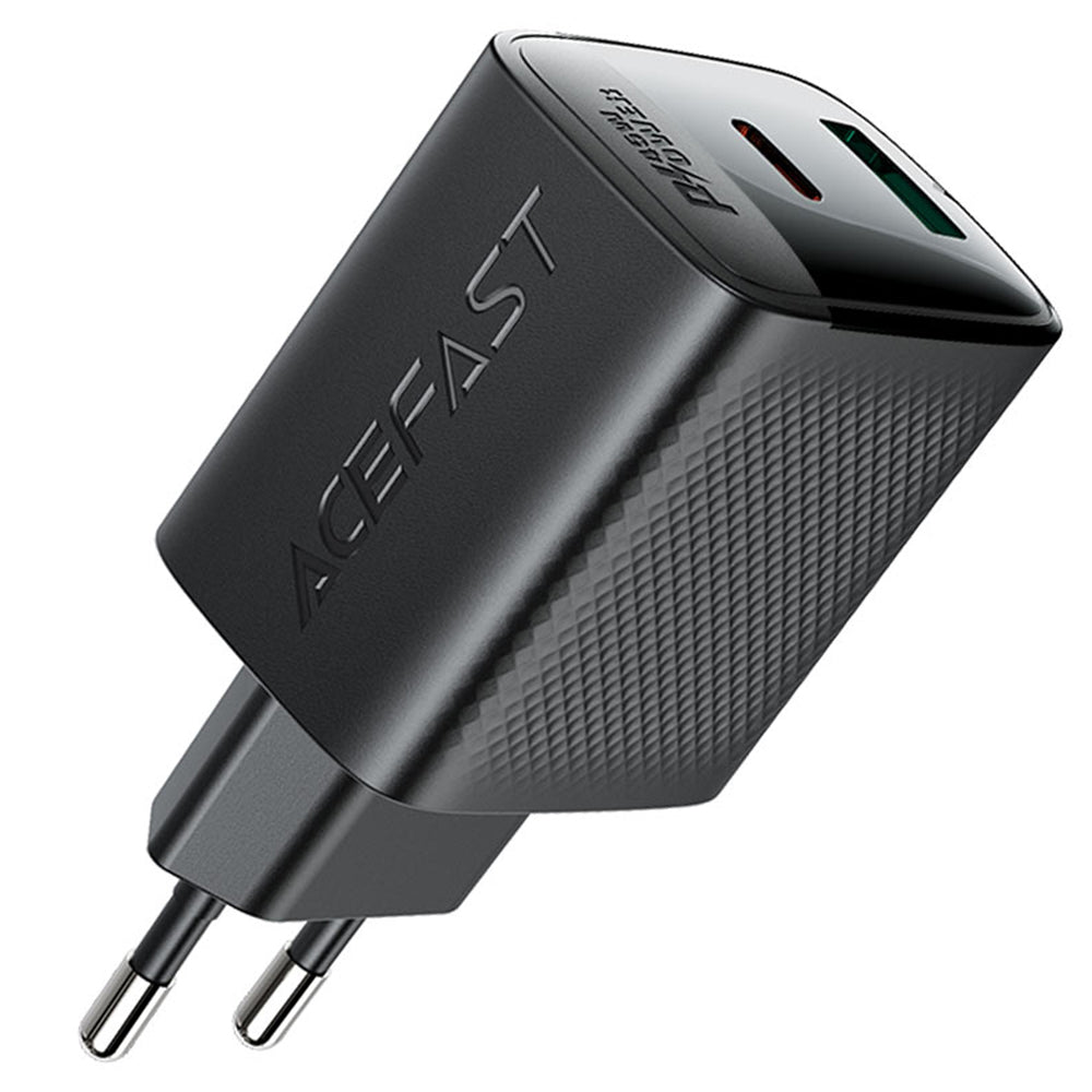 Caricabatterie Retea Acefast A106, 45W, 3A, 1 x USB-A - 1 x USB-C, Nero