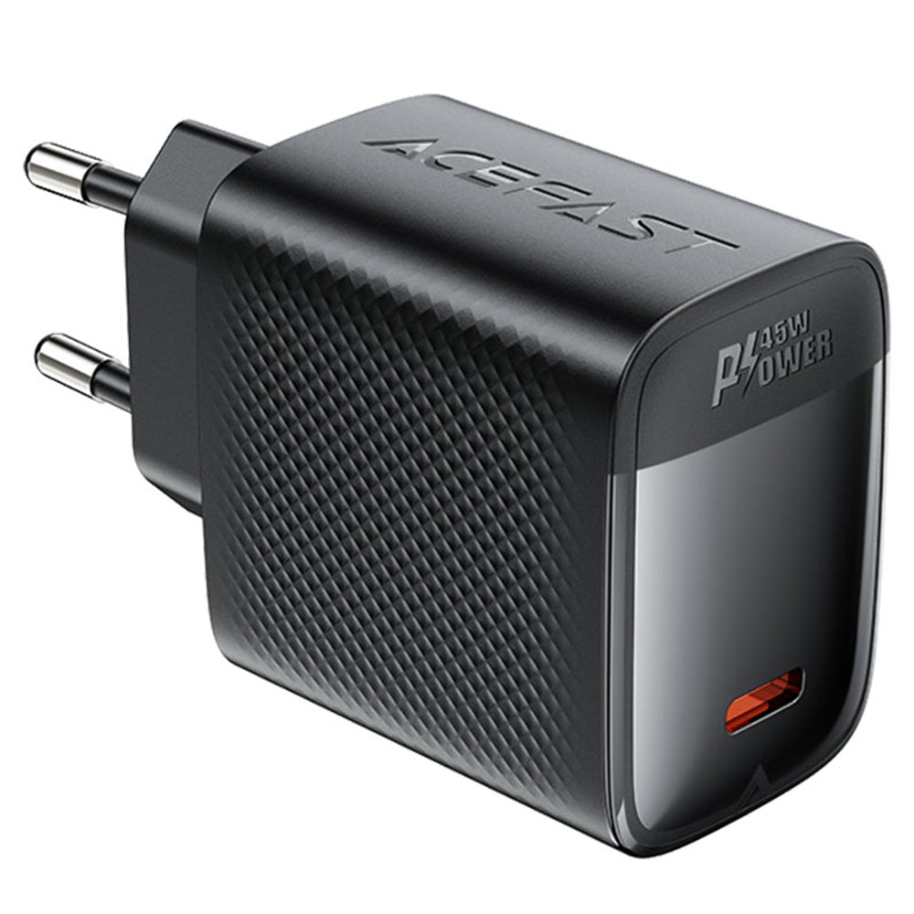 Caricabatterie da rete Acefast A112, 45W, 3A, 1 x USB-C, Nero