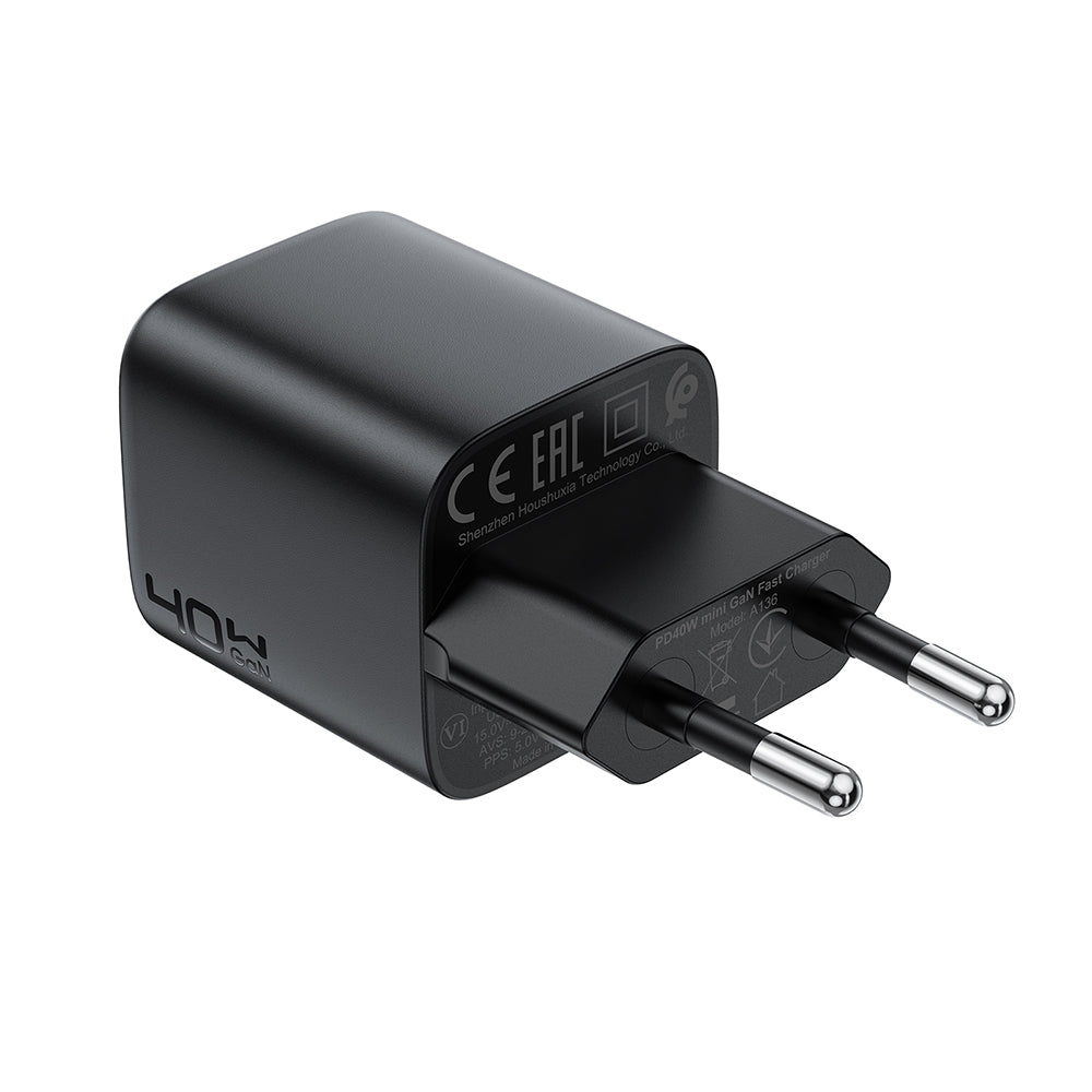 Caricabatterie Retea Acefast A136, 40W, 3A, 1 x USB-C, Nero
