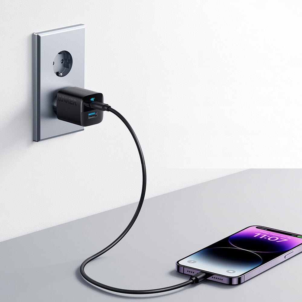 Caricabatterie di rete Anker 323, 33W, 3A, 1 x USB-A - 1 x USB-C, nero A2331G11