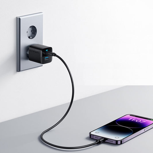 Caricabatterie di rete Anker 323, 33W, 3A, 1 x USB-A - 1 x USB-C, nero A2331G11
