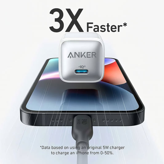 Caricabatterie di rete Anker 512 Nano 3, 20W, 3A, 1 x USB-C, bianco A2346G21