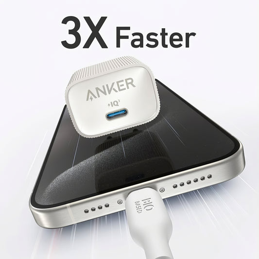 Caricabatterie di rete Anker 511 Nano 4, 30W, 3A, 1 x USB-C, bianco A2337G21