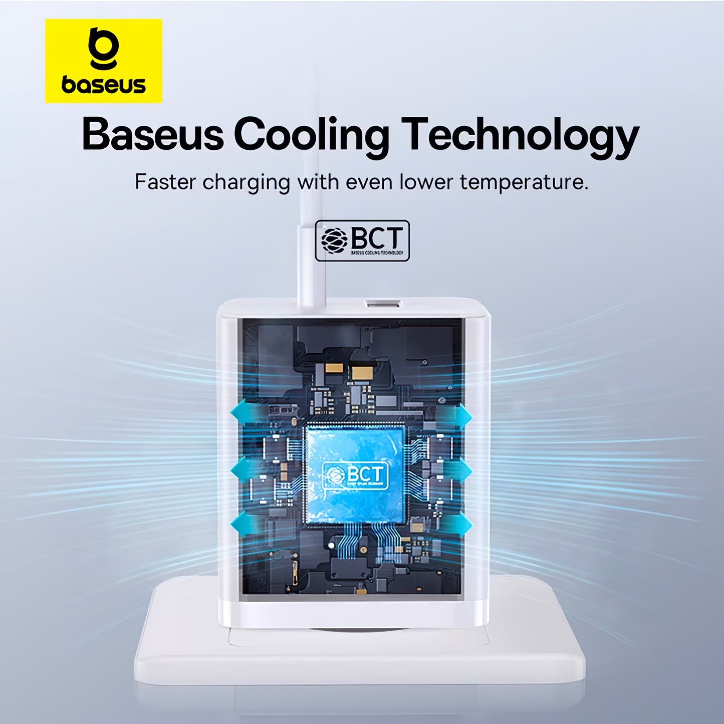 Caricatore di rete Baseus Cube, 30W, 2,4A, 1 x USB-A - 1 x USB-C, bianco P10111404213-00