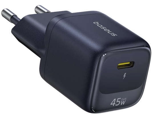Caricatore da rete Baseus EnerFill FN22, 45W, 3A, 1 x USB-C, Nero E0123300