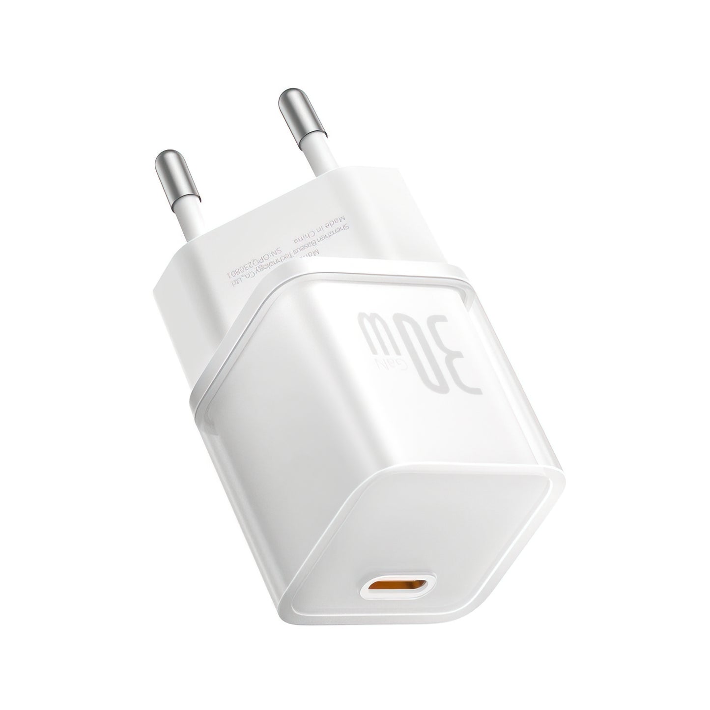 Caricabatterie Rete Baseus GaN5S, 30W, 3A, 1 x USB-C, Bianco P10162504213-00