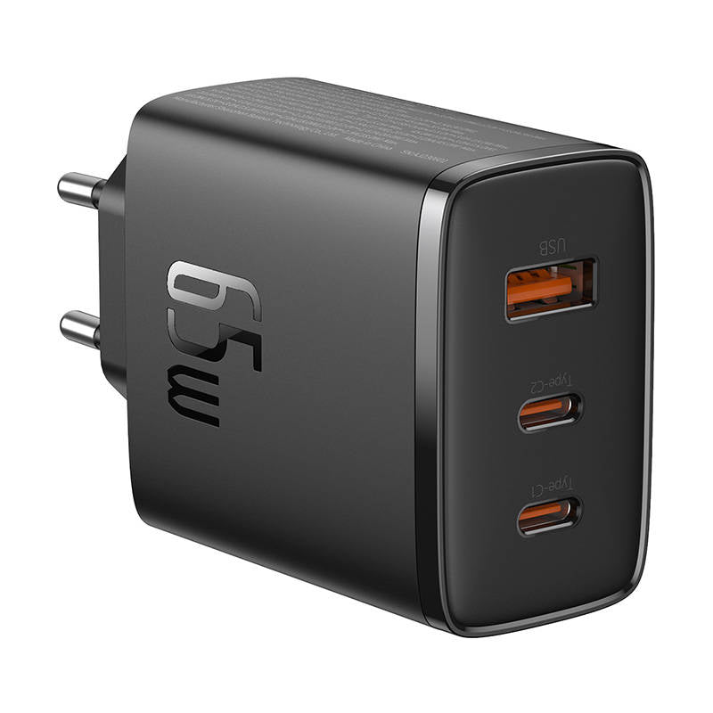 Caricabatterie Rete Baseus Cube Pro, 65W, 3.25A, 1 x USB-A - 2 x USB-C, Nero P10152301113-00