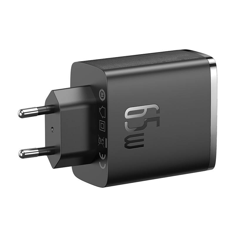 Caricabatterie Rete Baseus Cube Pro, 65W, 3.25A, 1 x USB-A - 2 x USB-C, Nero P10152301113-00