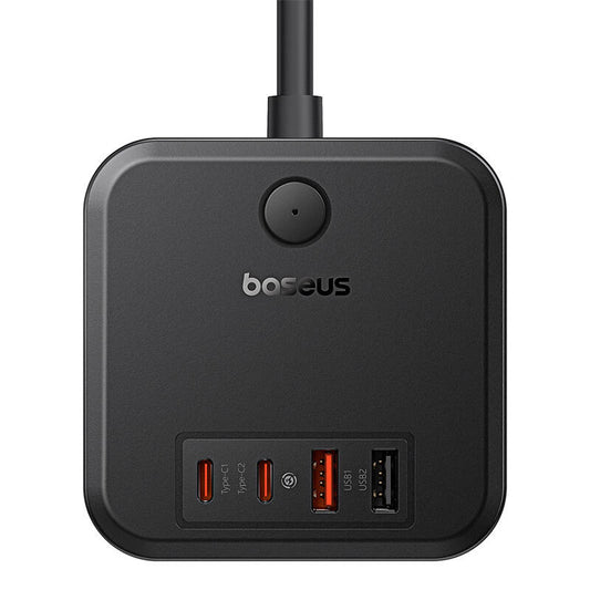 Caricabatterie di rete Baseus PowerCombo Cube, 30W, 3A, 2 x USB-A - 2 x USB-C - 3 x Schuko, nero E00066400117-00