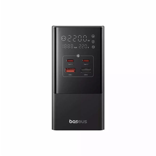 Caricabatterie di rete Baseus PowerCombo, 35W, 5A, 2 x USB-A - 2 x USB-C - 3 x Schuko, nero E00023606113-00