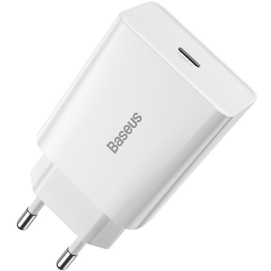 Caricabatterie da Rete Baseus Speed Mini, 20W, 3A, 1 x USB-C, Bianco CCFS-SN02