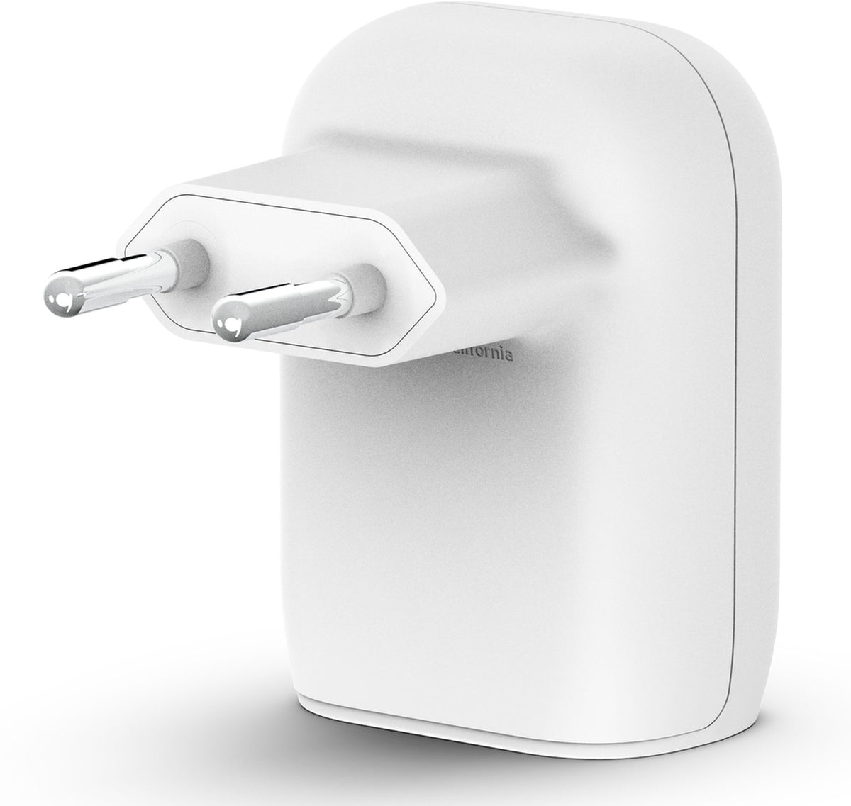 Caricatore da rete Belkin BoostCharge Dual, 37W, 3A, 1 x USB-A - x USB-C, Bianco WCB007vfWH
