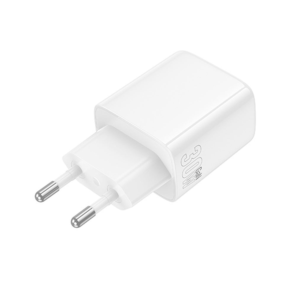 Caricabatterie Retea Borofone BN29 Fuente, 30W, 3A, 1 x USB-A - 1 x USB-C, Bianco