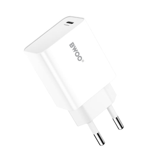 Caricabatterie Rete BWOO CDA226, 20W, 3A, 1 x USB-C, Bianco