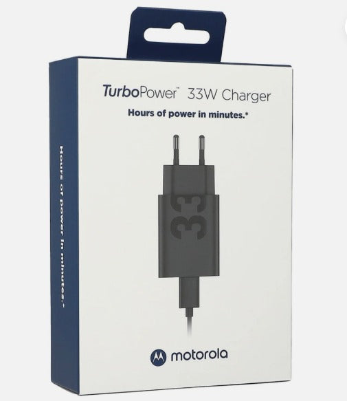 Caricabatterie da rete con cavo USB-C Motorola, 33W, 3A, 1 x USB-A, Nero PG38C06448