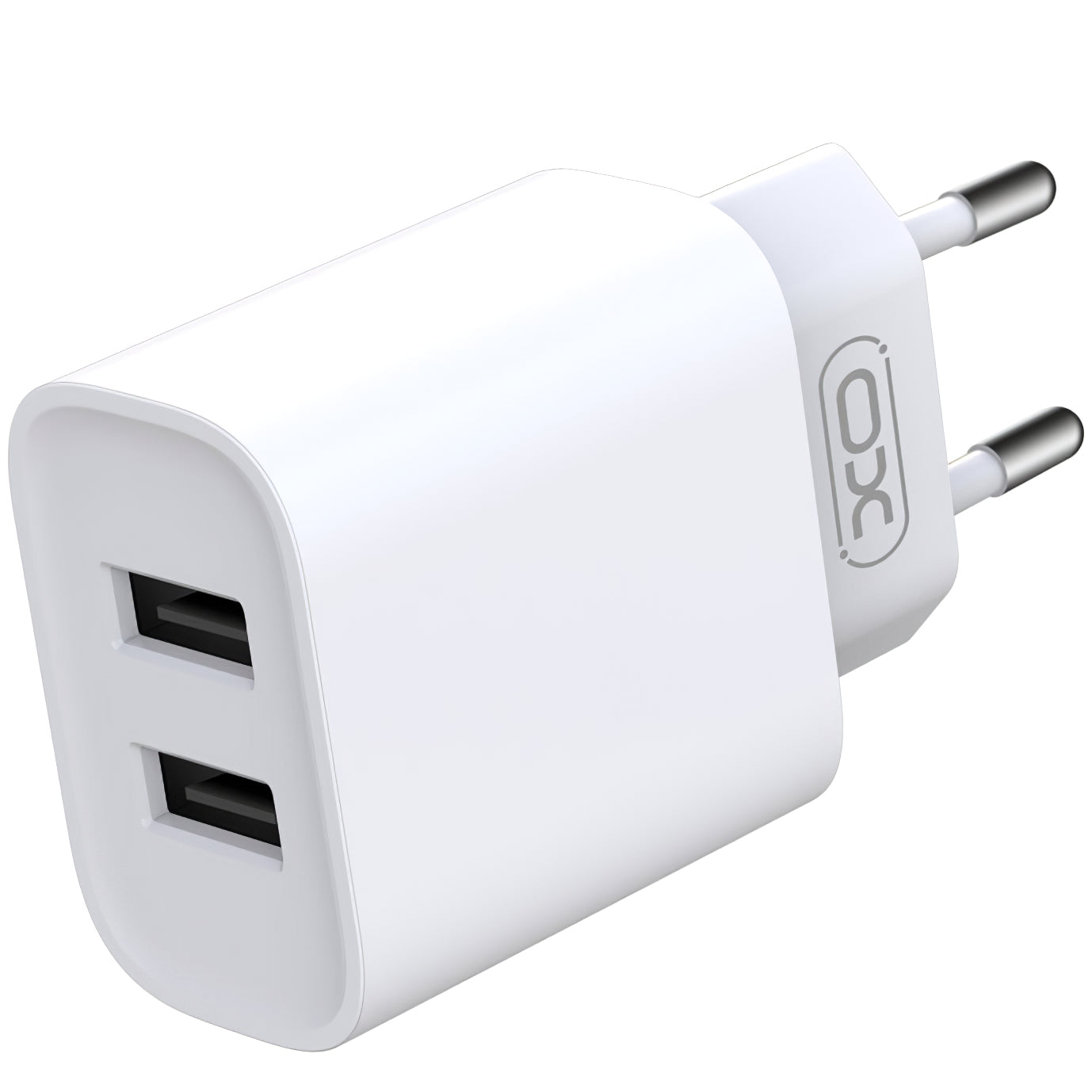 Caricabatterie da Rete con Cavo Lightning XO Design CE02C, 10.5W, 2.1A, 2 x USB-A, Bianco