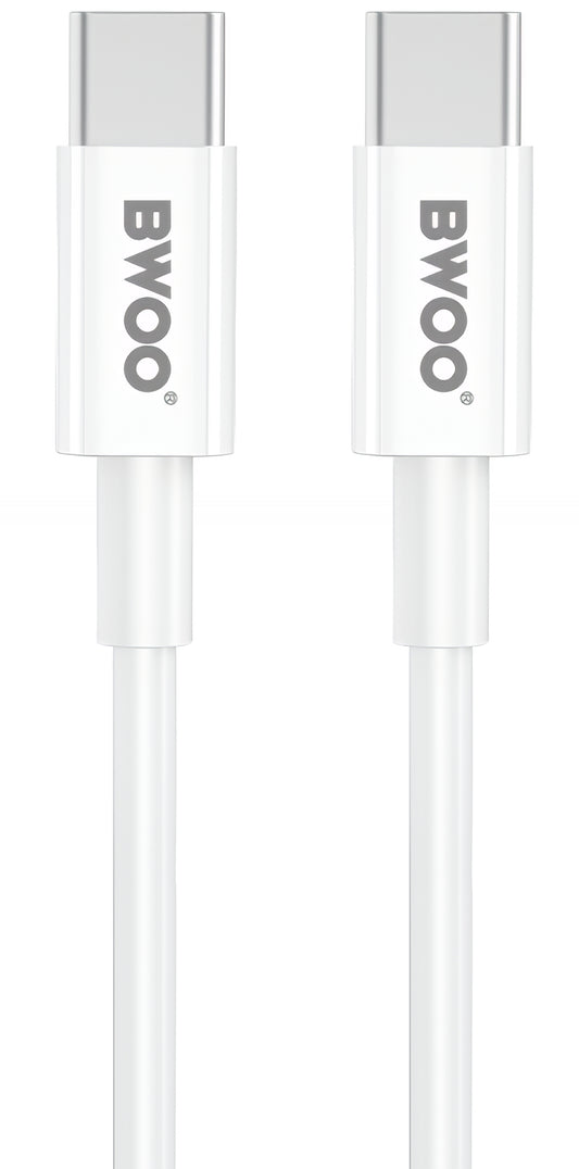 Caricabatterie da Rete con Cavo USB-C BWOO CDA159, 20W, 3A, 1 x USB-C, Bianco