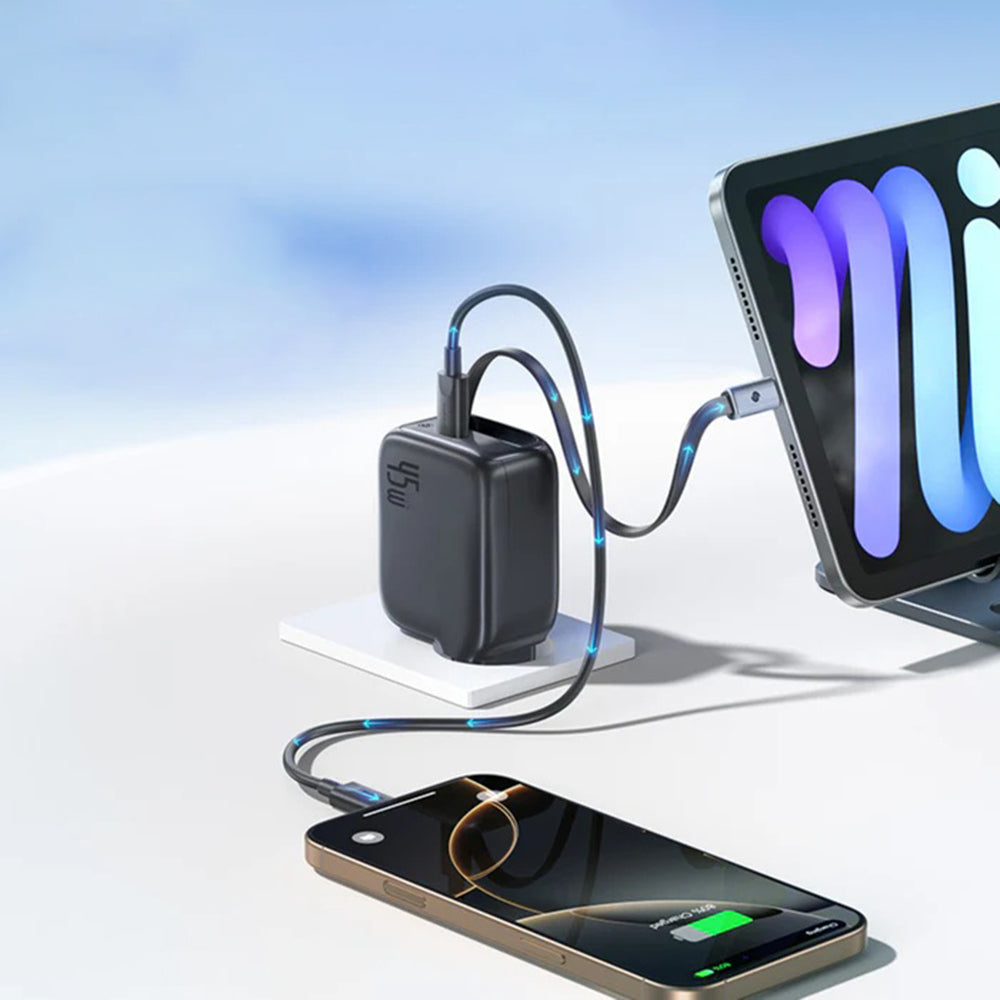 Caricabatterie Rete Con Cavo USB-C Baseus EnerCore CJ11, 45W, 3A, 1 x USB-C, Nero Z0004800