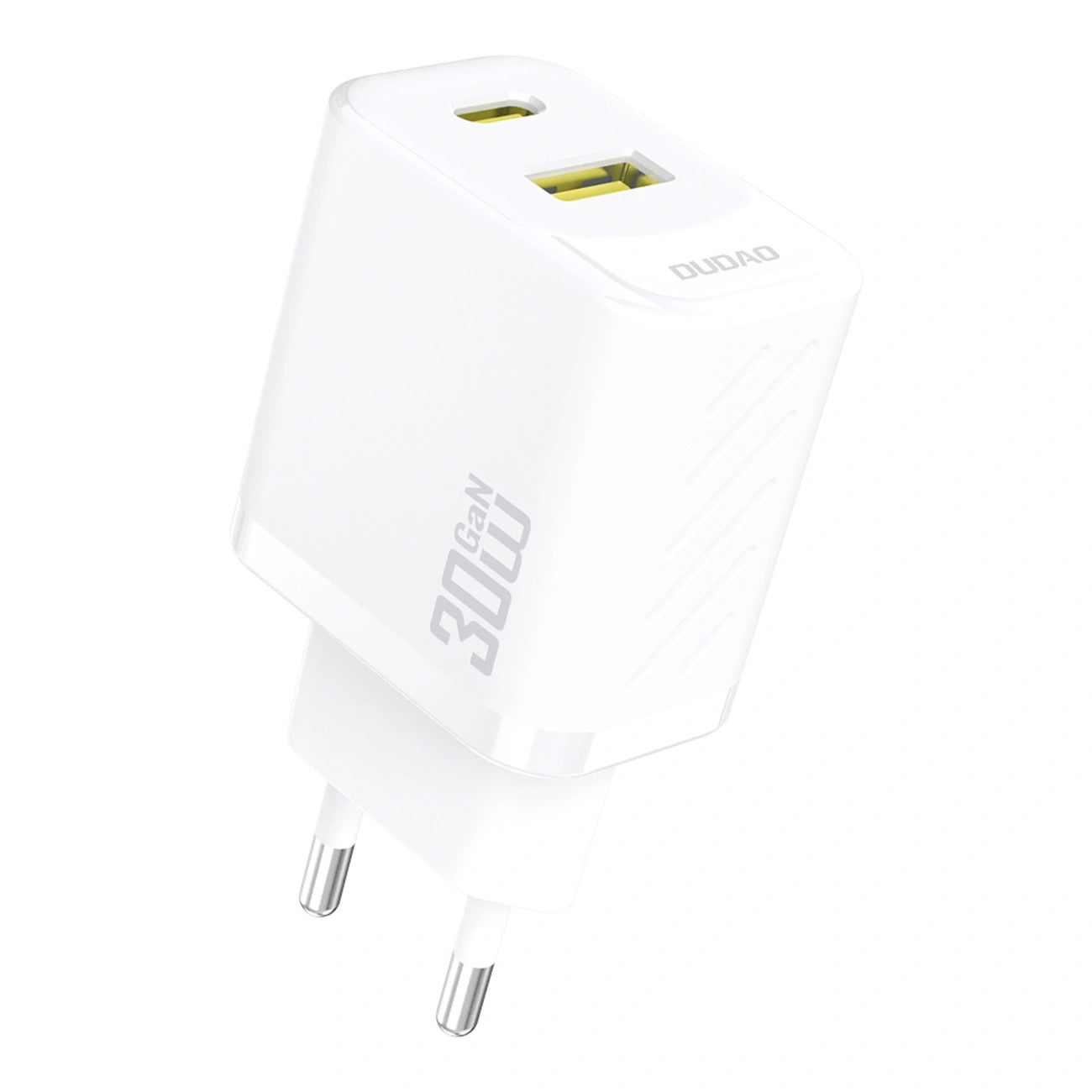 Caricabatterie Rete Dudao A27TEU, 30W, 3A, 1 x USB-A - 1 x USB-C, Bianco