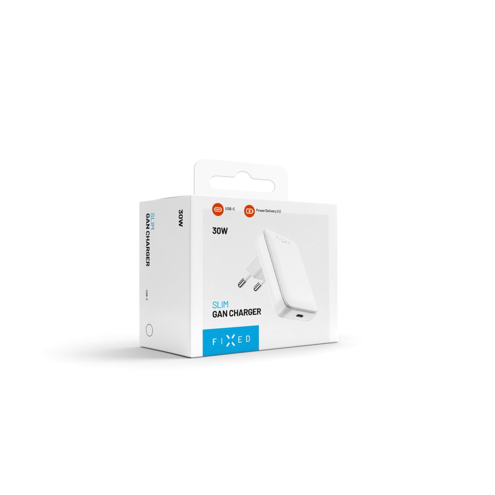 Caricabatterie Retea Fixed, 30W, 3A, 1 x USB-C, Bianco