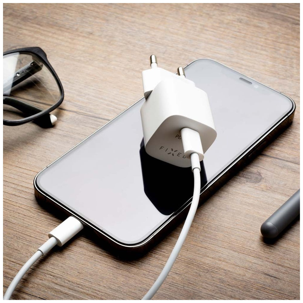 Caricabatterie Retea Fixed Mini, 20W, 3A, 1 x USB-C, Bianco