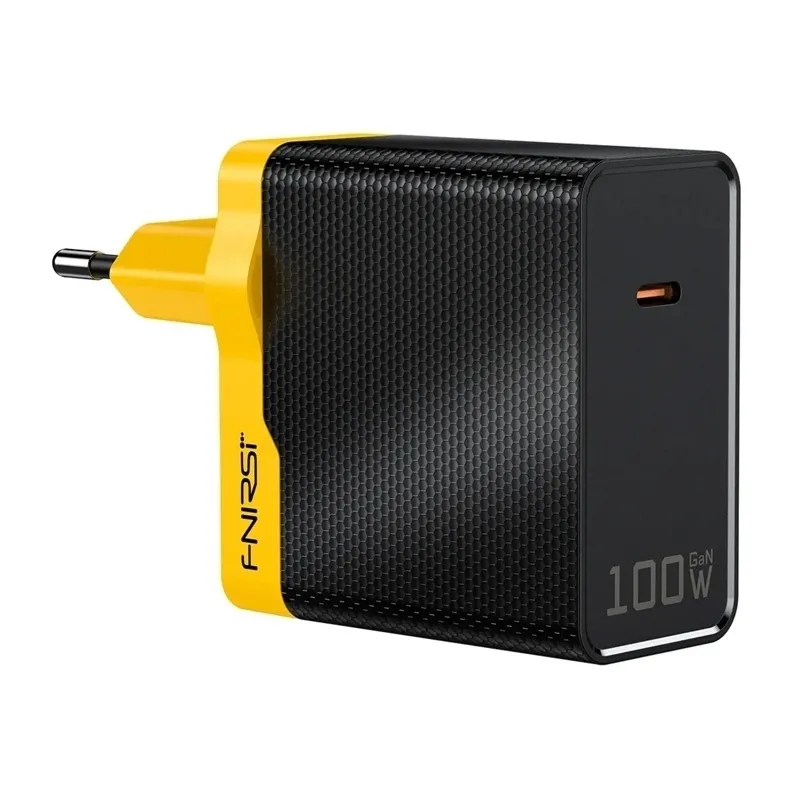Caricatore da rete Fnirsi, 100W, 5A, 1 x USB-C, Nero