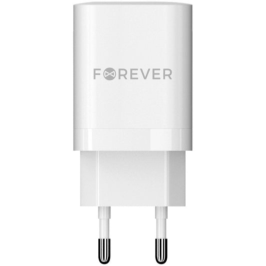 Caricabatterie Retea Forever TC-05-35CC, 35W, 3A, 2 x USB-C, Bianco