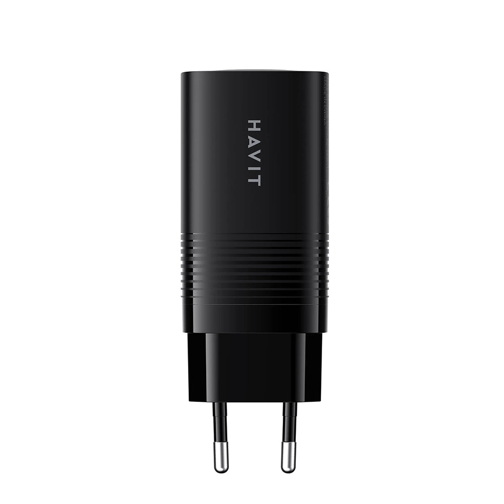 Caricabatterie Rete HAVIT UC20, 65W, 3A, 1 x USB-A - 2 x USB-C, Nero