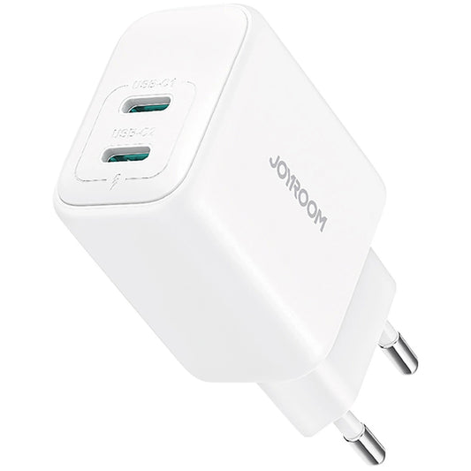 Caricabatterie Rete Joyroom JR-TCF12, 20W, 3A, 2 x USB-C, Bianco