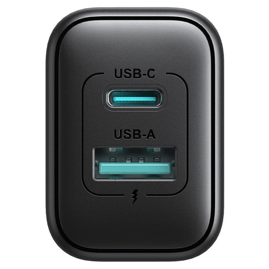 Caricabatterie Rete Joyroom JR-TCF13, 25W, 3A, 1 x USB-A - 1 x USB-C, Nero