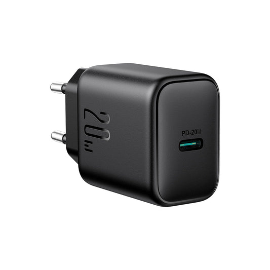 Caricabatterie Rete Joyroom JR-TCF20, 20W, 3A, 1 x USB-C, Nero