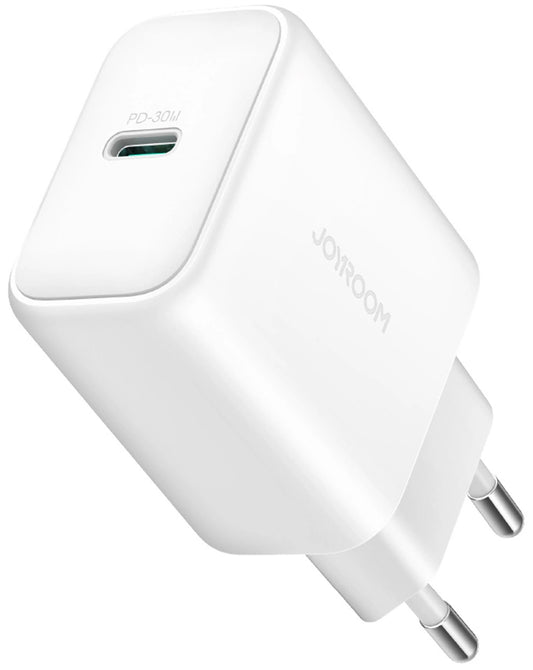 Caricabatterie Rete Joyroom JR-TCF24, 30W, 3A, 1 x USB-C, Bianco