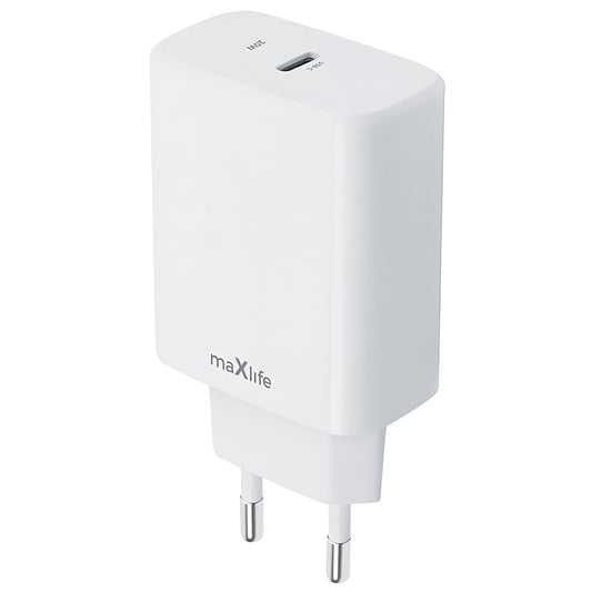 MaXlife MXTC-10-20C, 20W, 3A, 1 x USB-C, bianco