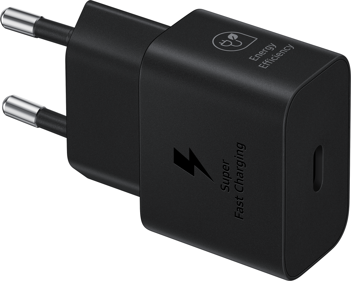 Caricabatterie di rete Samsung, 25W, 3A, 1 x USB-C, nero EP-T2510NBEGEU