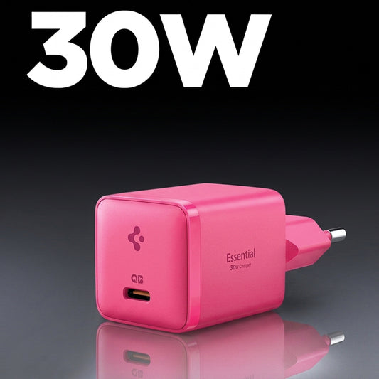 Caricatore da rete Spigen EE301EU Essential, 30W, 3A, 1 x USB-C, Rosa ACH10449