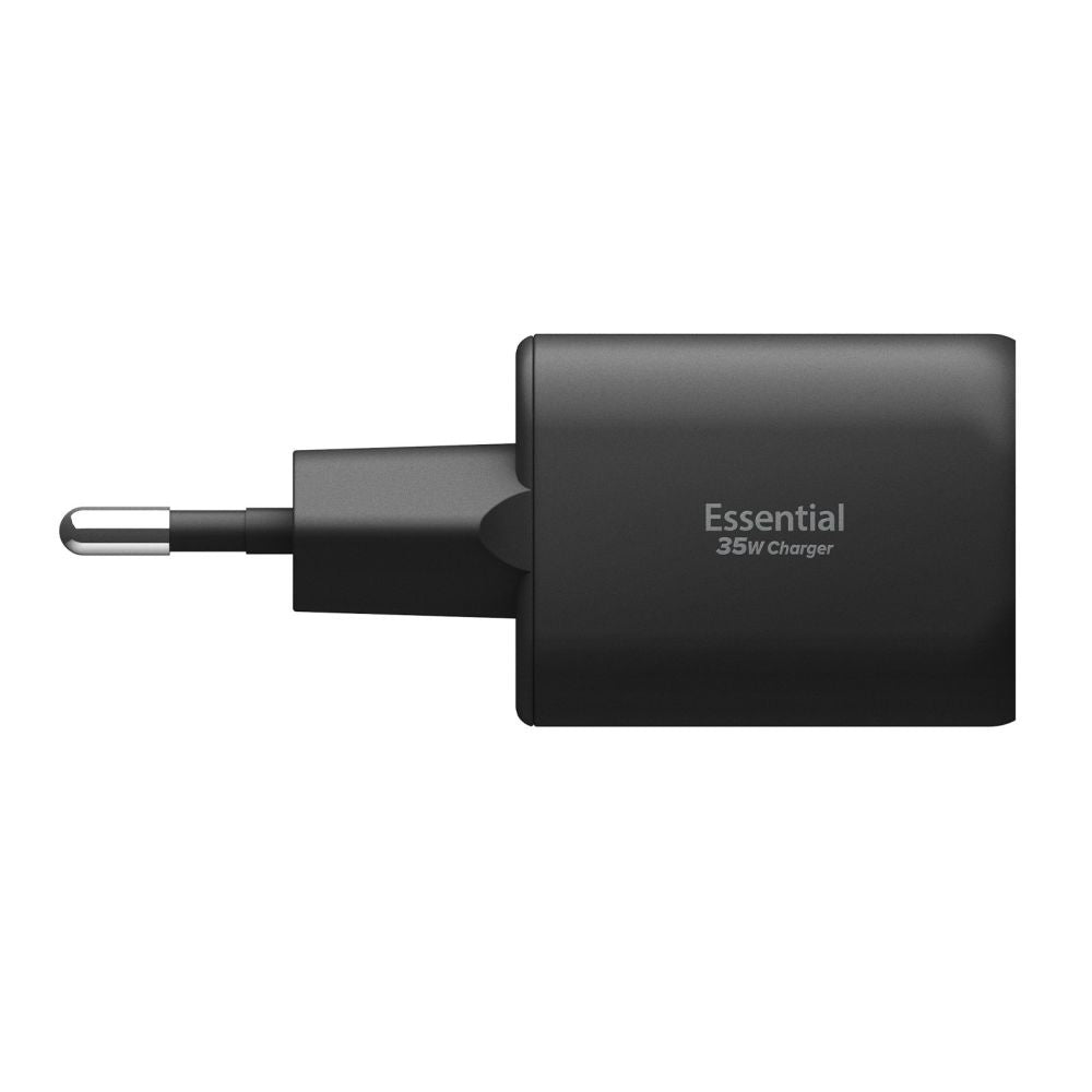 Caricabatterie Rete Spigen Essential, 35W, 3A, 1 x USB-A - 1 x USB-C, Nero ACH09463