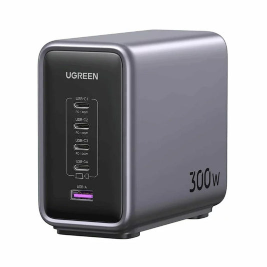 Stazione di ricarica UGREEN CD333 Nexode, 300W, 5A, 1 x USB-A - 4 x USB-C, Grigio