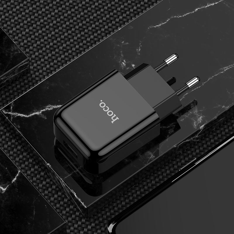 Caricatore da rete HOCO N2, 10W, 2A, 1 x USB-A, Nero