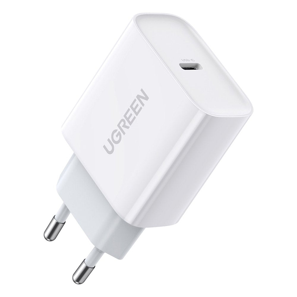 Caricabatterie da Rete UGREEN CD137, 18W, 3A, 1 x USB-C, Bianco