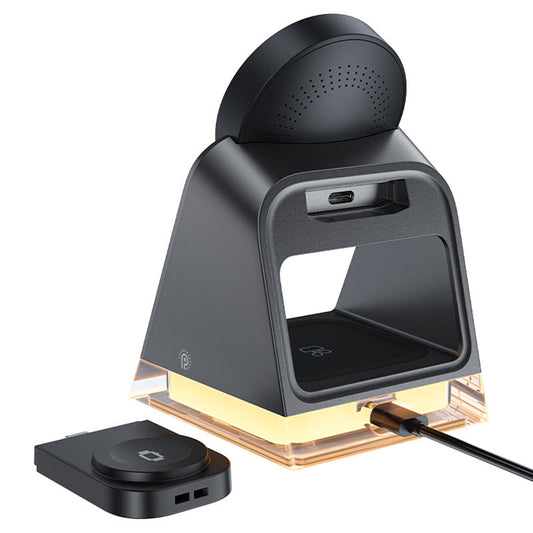 Caricabatterie Wireless Retea Acefast E17 3in1, 15W, 1.67A, Nero