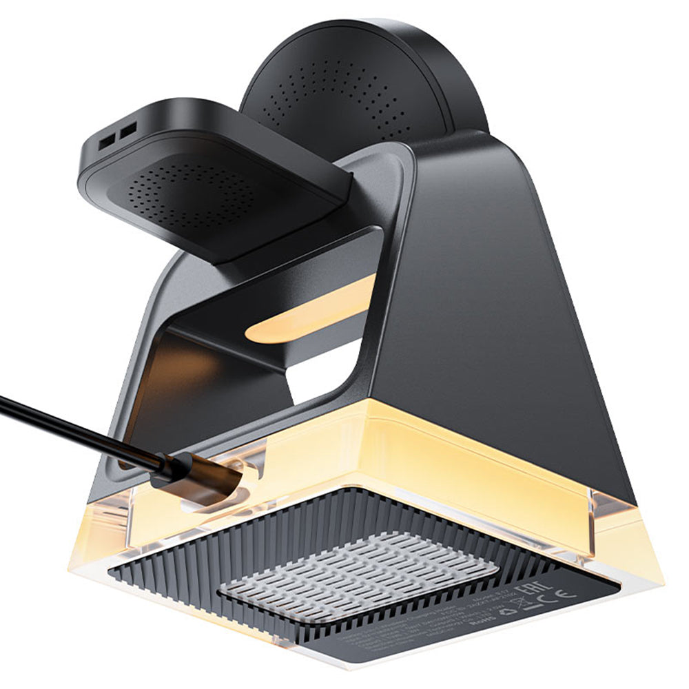 Caricabatterie Wireless Retea Acefast E17 3in1, 15W, 1.67A, Nero
