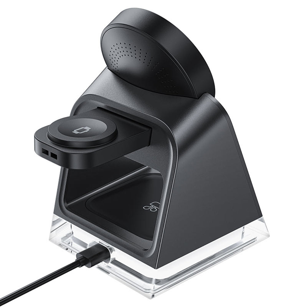 Caricabatterie Wireless Retea Acefast E17 3in1, 15W, 1.67A, Nero